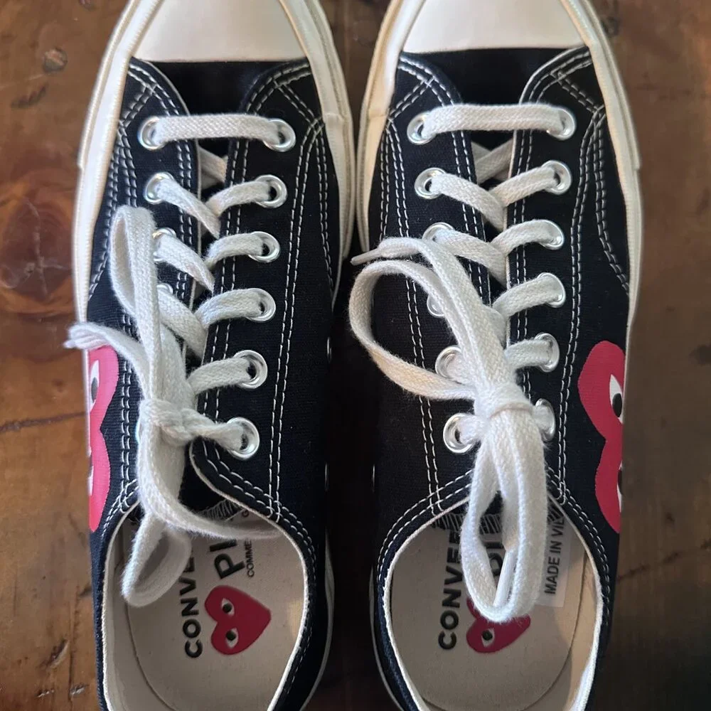 Comme Des Garcons Play- Converse low top sneaker. - Picture 7 of 13